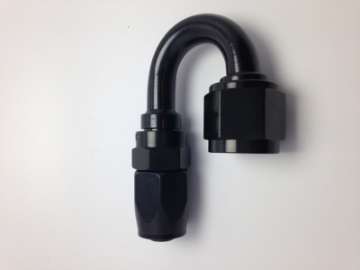 Picture of Fragola -8AN Fem x -6AN Hose 180 Degree Reducing Hose End - Black