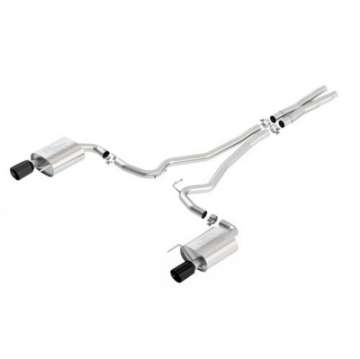 Picture of Ford Racing 2015 Mustang 5-0L Touring Cat-Back Exhaust System Black Chrome