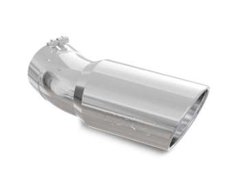 Picture of MBRP Universal Tip 6in OD 5in Inlet 15-5in Length 30 Deg Bend Angled Rolled End T304