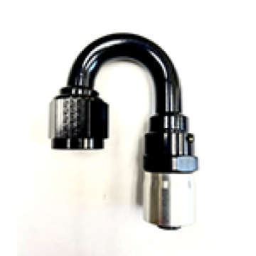 Picture of Fragola -10AN Male Rad- Fitting x 180 Degree Sport Crimp Hose End