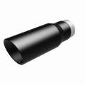 Picture of MagnaFlow Tip Stainless Black Coated Single Wall Round Single Outlet 5in Dia 3-5in Inlet 14-5in L