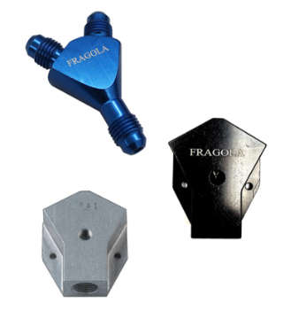 Picture of Fragola Y-Fitting -8AN Male Inlet x -6AN Male Outlets Black