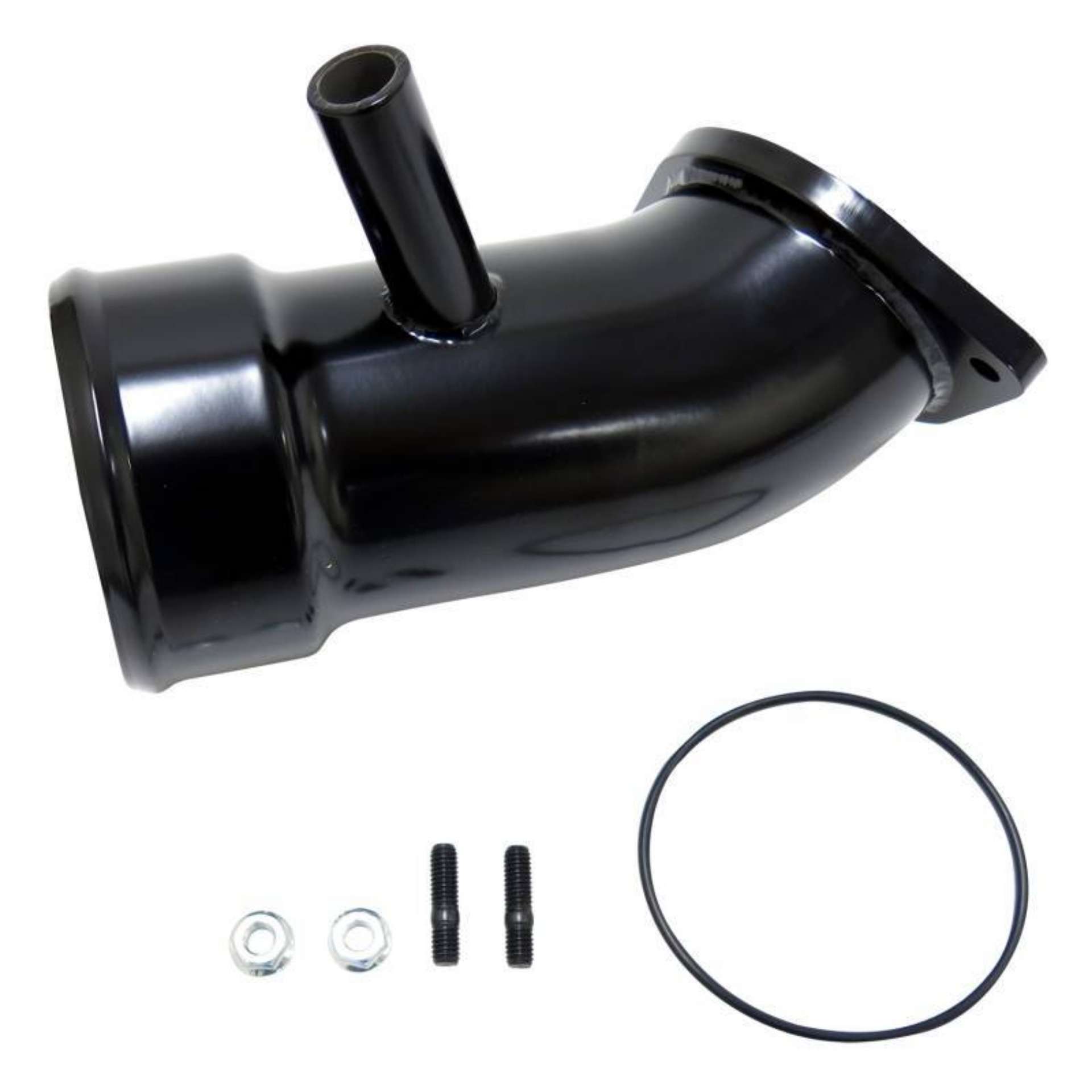 Picture of Wehrli 17-19 Chevrolet 6-6L L5P Duramax 3-5in Intake Horn w-PCV Port - Fine Texture Black