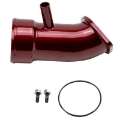 Picture of Wehrli 17-19 Chevrolet 6-6L L5P Duramax 3-5in Intake Horn w-PCV Port - Fine Texture Black