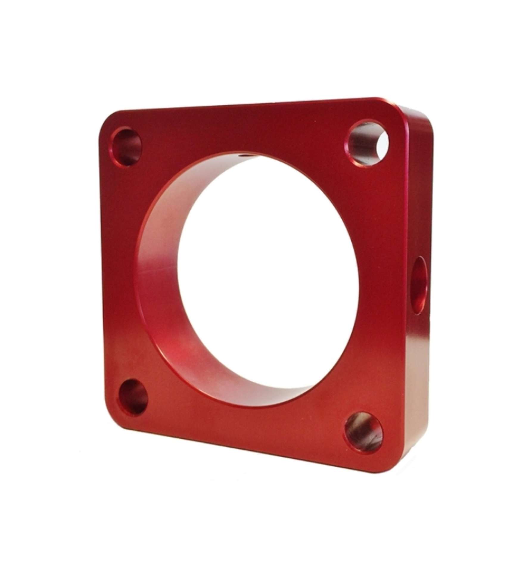 Picture of Torque Solution Throttle Body Spacer Red Mitsubishi Lancer Evolution X GSR - MR 2008-2015