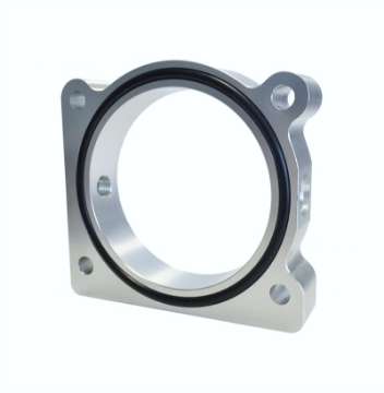 Picture of Torque Solution Throttle Body Spacer Silver Ford F-150 3-5L Ecoboost - 3-7L V6