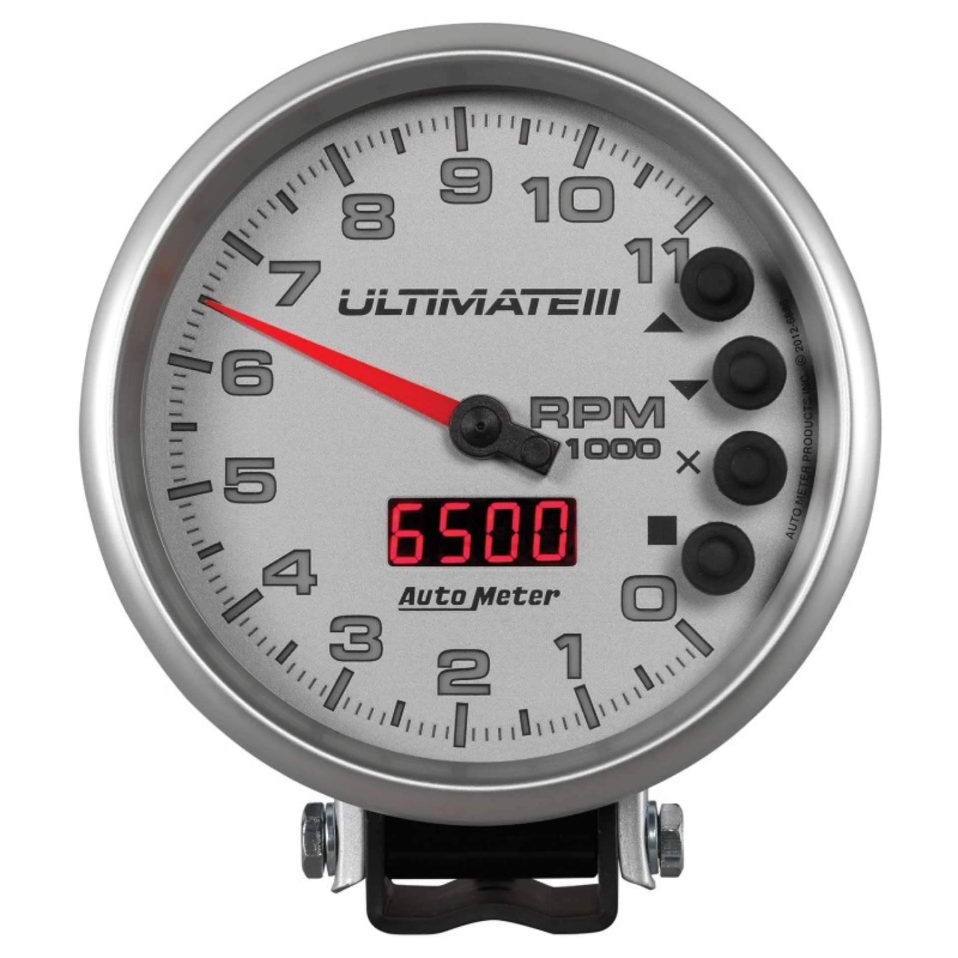 Picture of Autometer 5 inch Ultimate III Playback Tachometer 11000 RPM - Silver