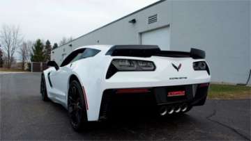 Picture of Corsa 2017-2019 Corvette Z06 2-75in Axle Back Exhaust Polished Dual Rear Exit Quad 4-5in Tip Sport