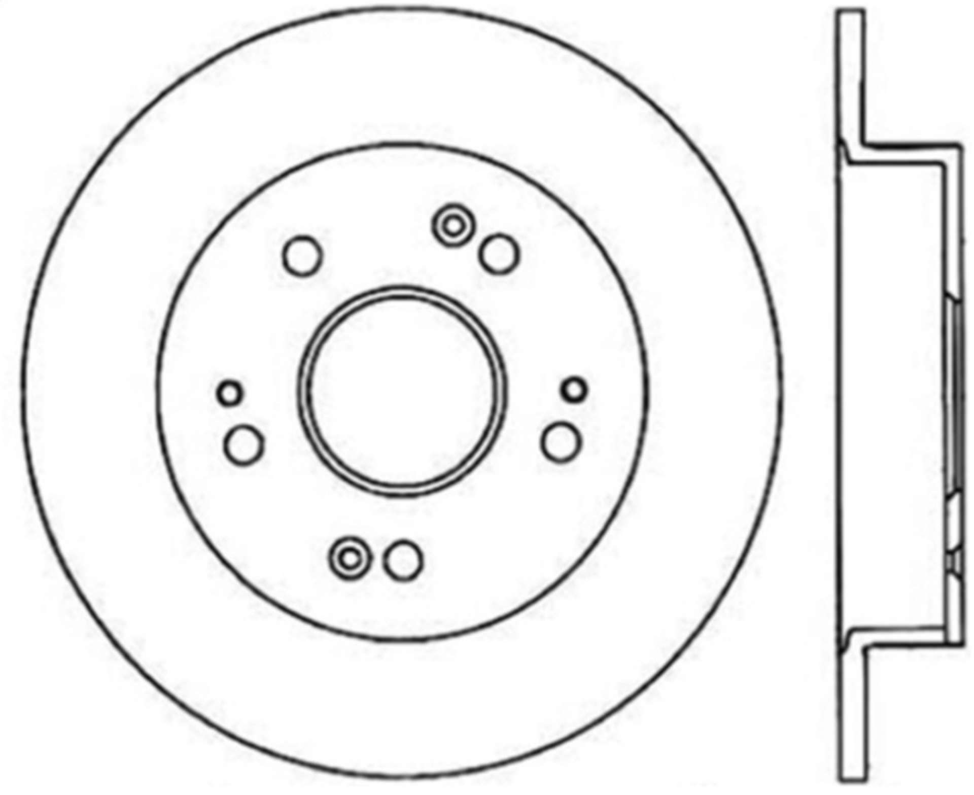 Picture of Stoptech Honda 99-01 Prelude - 06-13 Civic Si - 13-14 Acura ILX Rear Performance Cryo Rotor