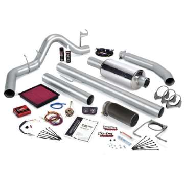 Picture of Banks Power 01 Dodge 5-9L 235Hp Ext Cab Stinger System - SS Single Exhaust w- Black Tip