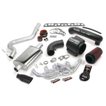 Picture of Banks Power 00-03 Jeep 4-0L Wrangler PowerPack System - SS Single Exhaust w- Black Tip
