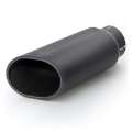 Picture of Banks Power Tailpipe Tip Kit - SS Obround Slash Cut - Black - 3-5in Tube - 4-38in X 5-25in X 13-38in