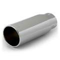 Picture of Banks Power Tailpipe Tip Kit - SS Round Straight Cut - Chrome - 3-5in Tube - 4-38in X 12in