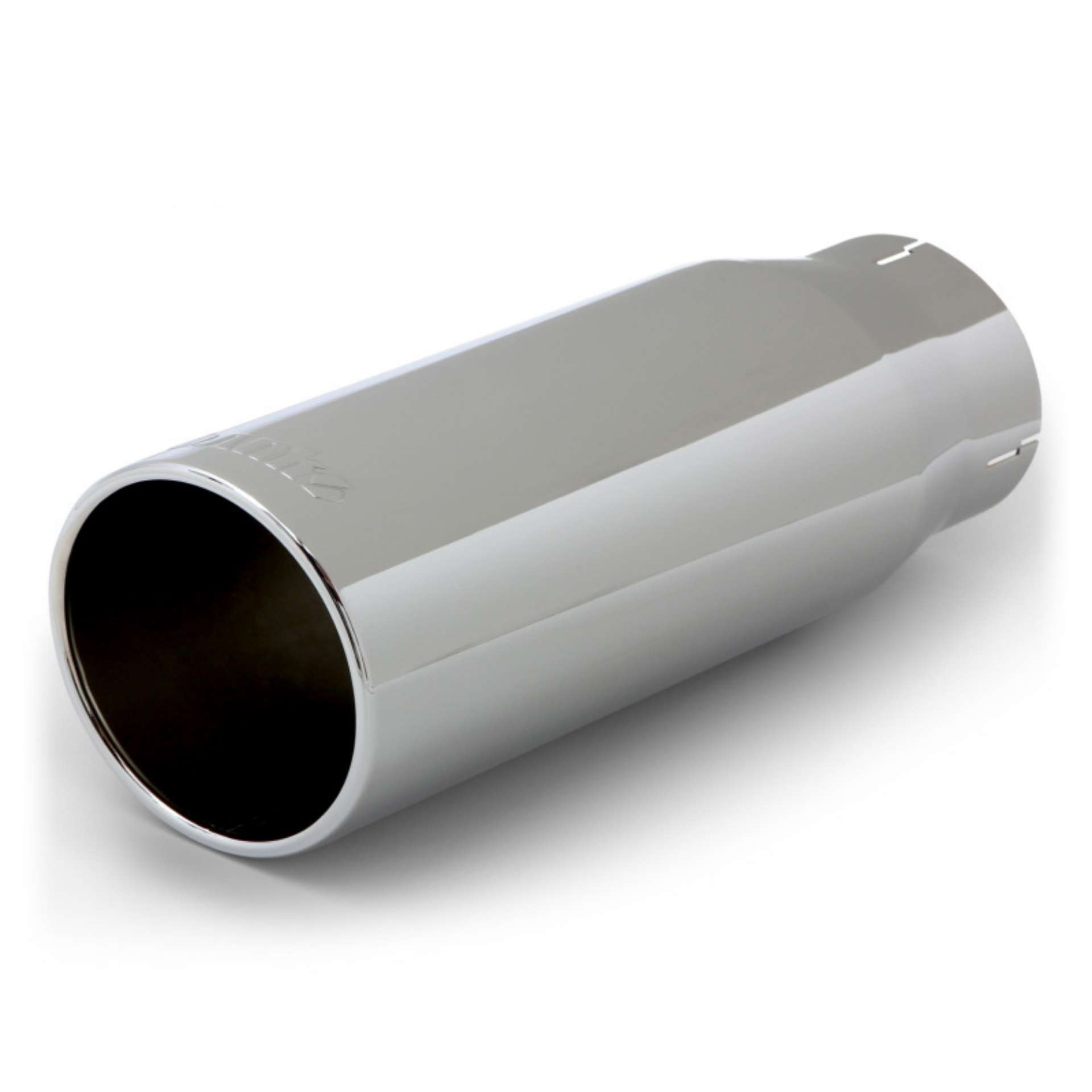 Picture of Banks Power Tailpipe Tip Kit - SS Round Straight Cut - Chrome - 3-5in Tube - 4-38in X 12in