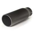 Picture of Banks Power Tailpipe Tip Kit - SS Round Straight Cut - Black - 3-5in Tube - 4-38in X 12in