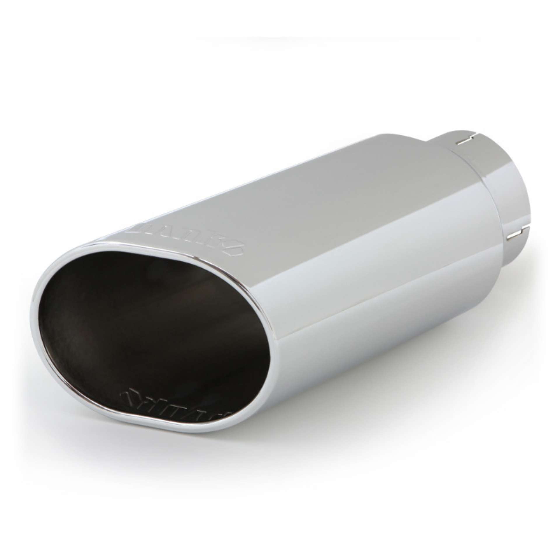 Picture of Banks Power Tailpipe Tip Kit - SS Obround Slash Cut - Chrome - 4in Tube - 5in X 6in X 14in