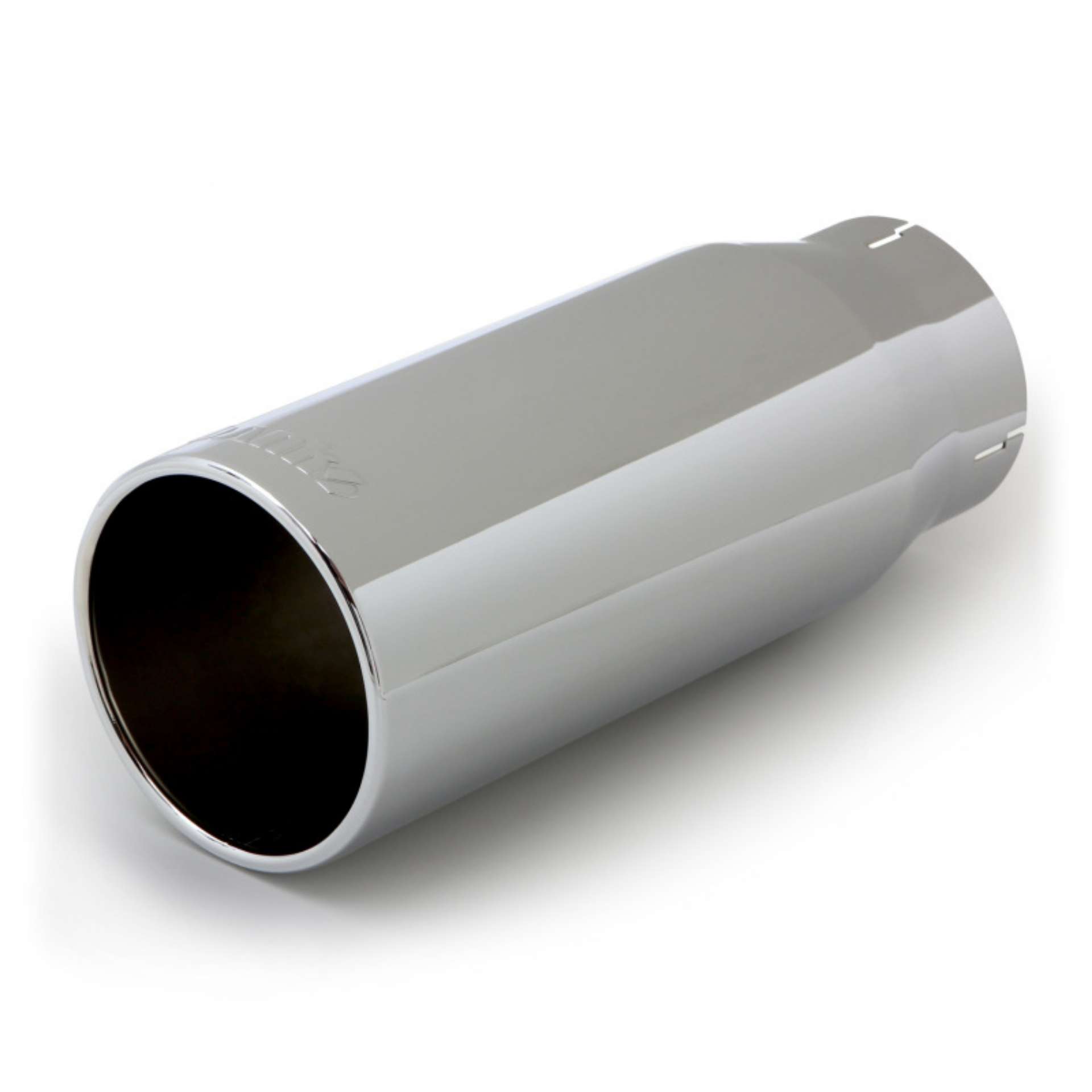 Picture of Banks Power Tailpipe Tip Kit - SS Round Straight Cut - Chrome - 4in Tube - 5in X 12-5in