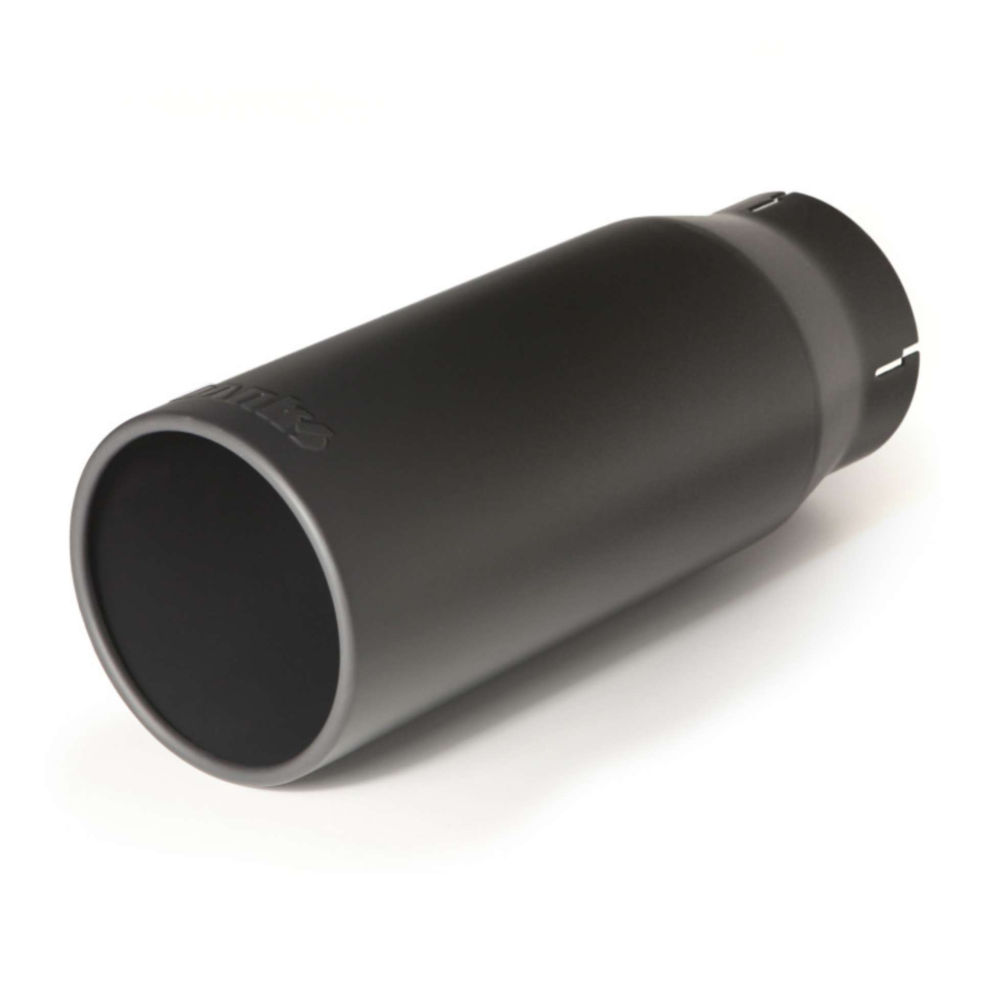 Picture of Banks Power Tailpipe Tip Kit - SS Round Straight Cut - Black - 4in Tube - 5in X 12-5in