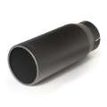 Picture of Banks Power Tailpipe Tip Kit - SS Round Straight Cut - Black - 4in Tube - 5in X 12-5in