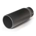 Picture of Banks Power Tailpipe Tip Kit - SS Round Straight Cut - Black - 4in Tube - 5in X 12-5in