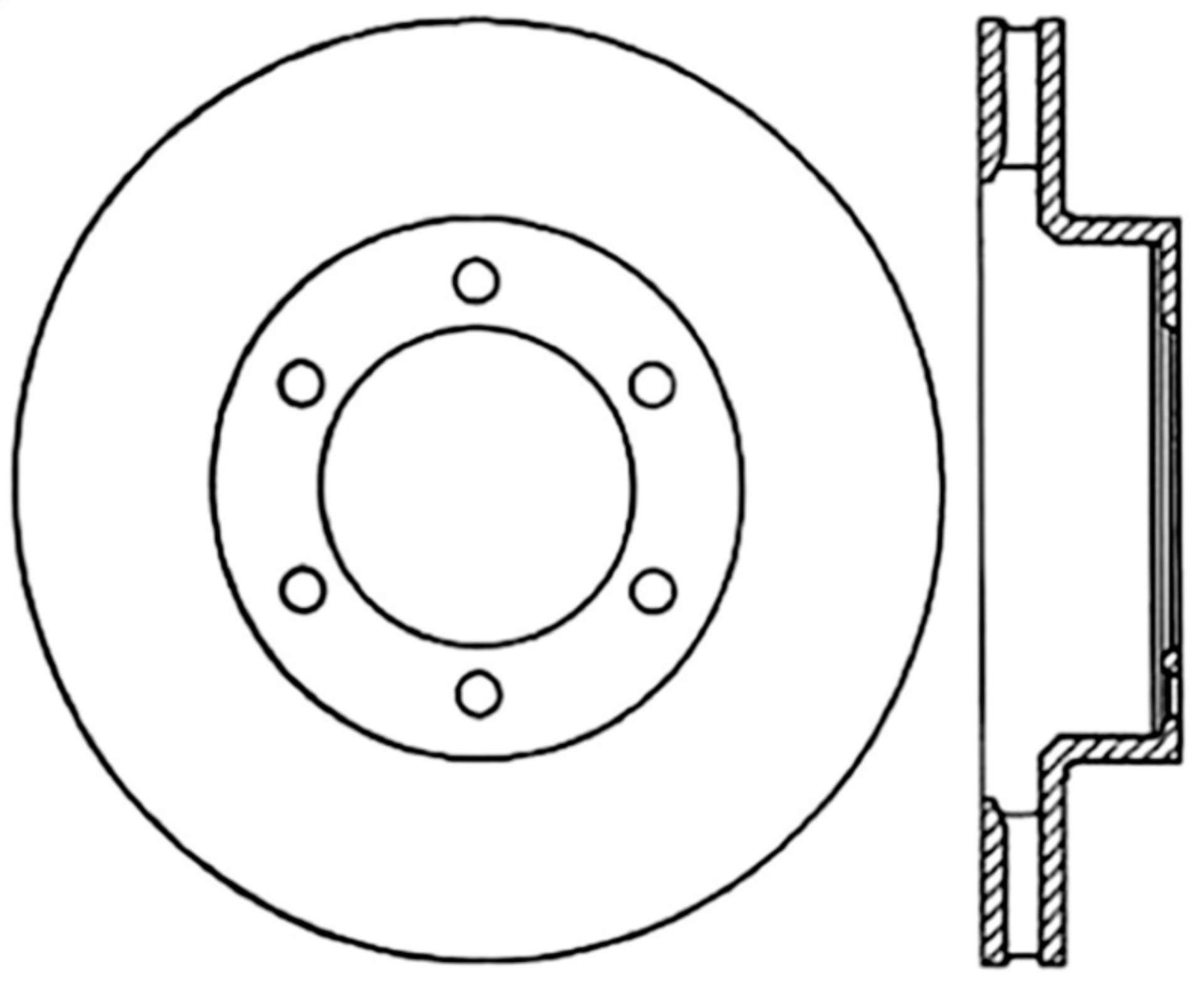 Picture of Stoptech 03-09 Toyota 4Runner - 05-14 Toyota FJ Cruiser Front Performance Cryo Brake Rotor