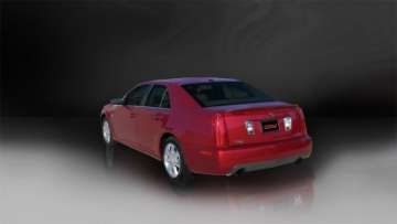 Picture of Corsa 2005-2007 Cadillac STS 4-6L 2-5in Axle-Back Dual Rear w Single 4in Black Pro-Series Tips