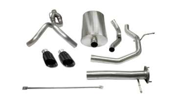 Picture of Corsa 2005-2006 Chevrolet SSR 5-3L V8 3in Cat-Back Dual Rear w Single 4in Black Pro-Series Tips