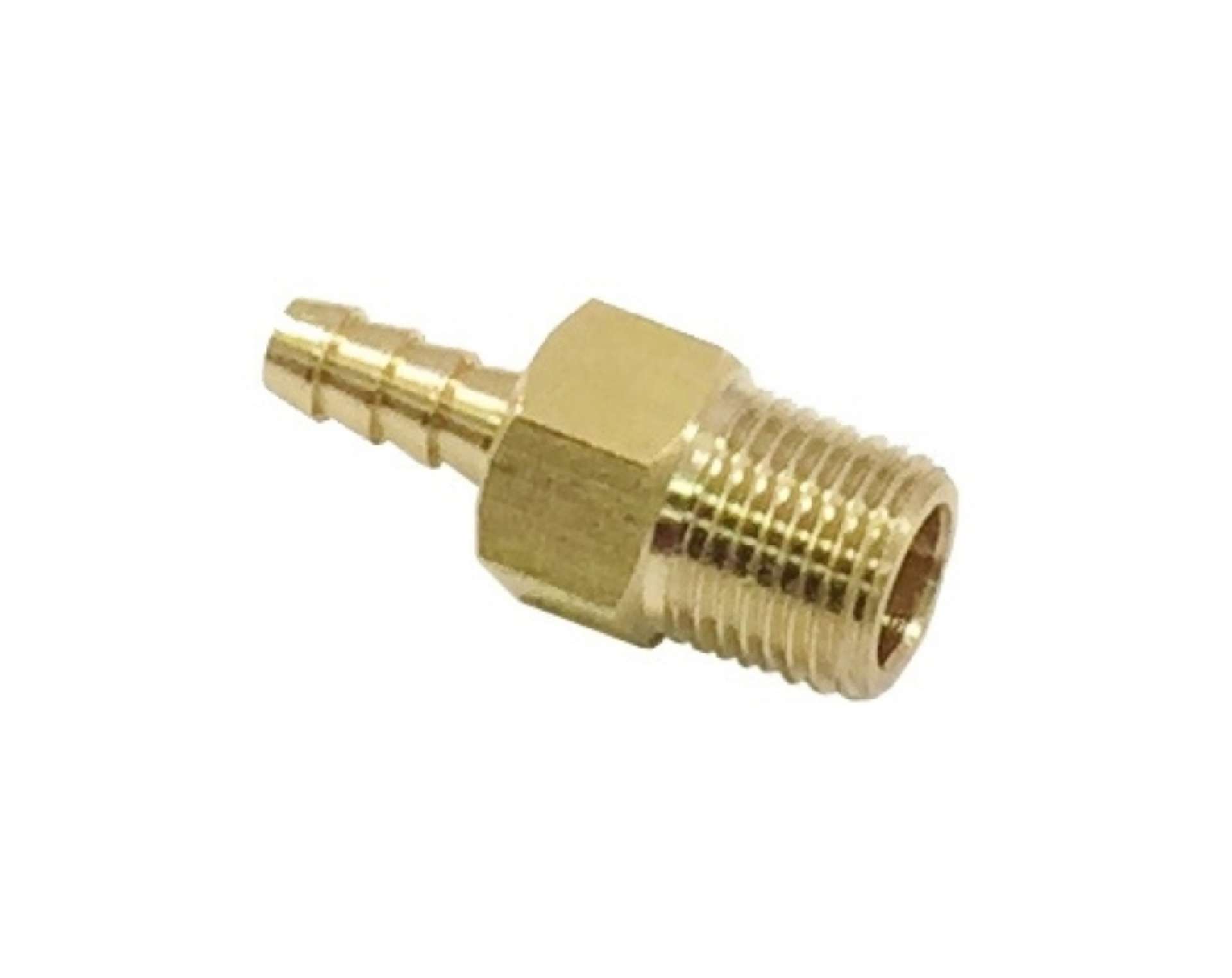 Picture of Torque Solution Brass 1-8 in NPT Fitting: Universal Straight Barb