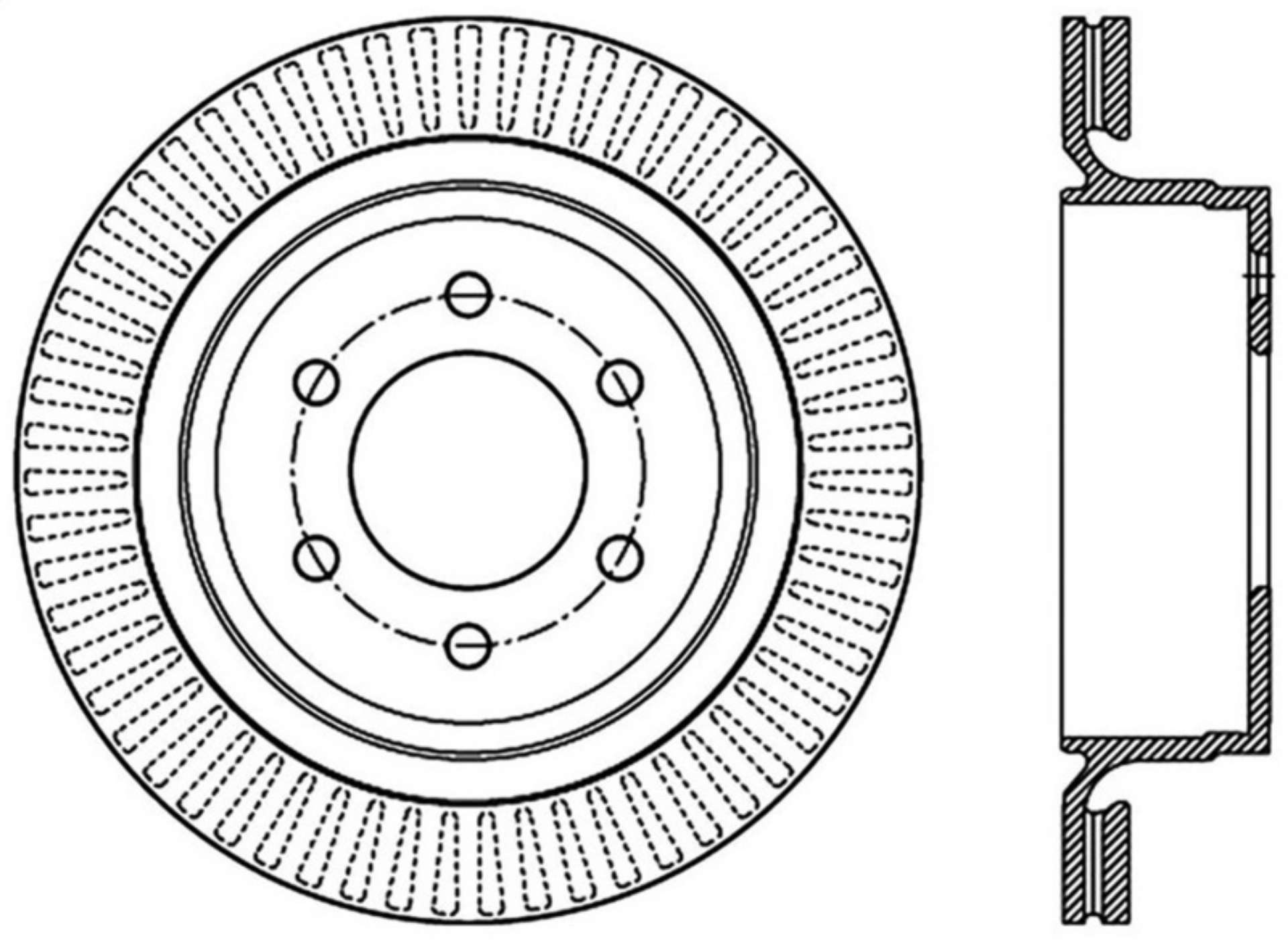 Picture of StopTech 12-14 Ford F-150 w- 6 Lug Rear Right Slotted Sport Cryo Brake Rotor