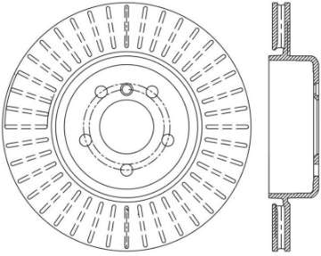 Picture of StopTech 11-13 BMW 550i Rear Left Drilled Sport Brake Rotor