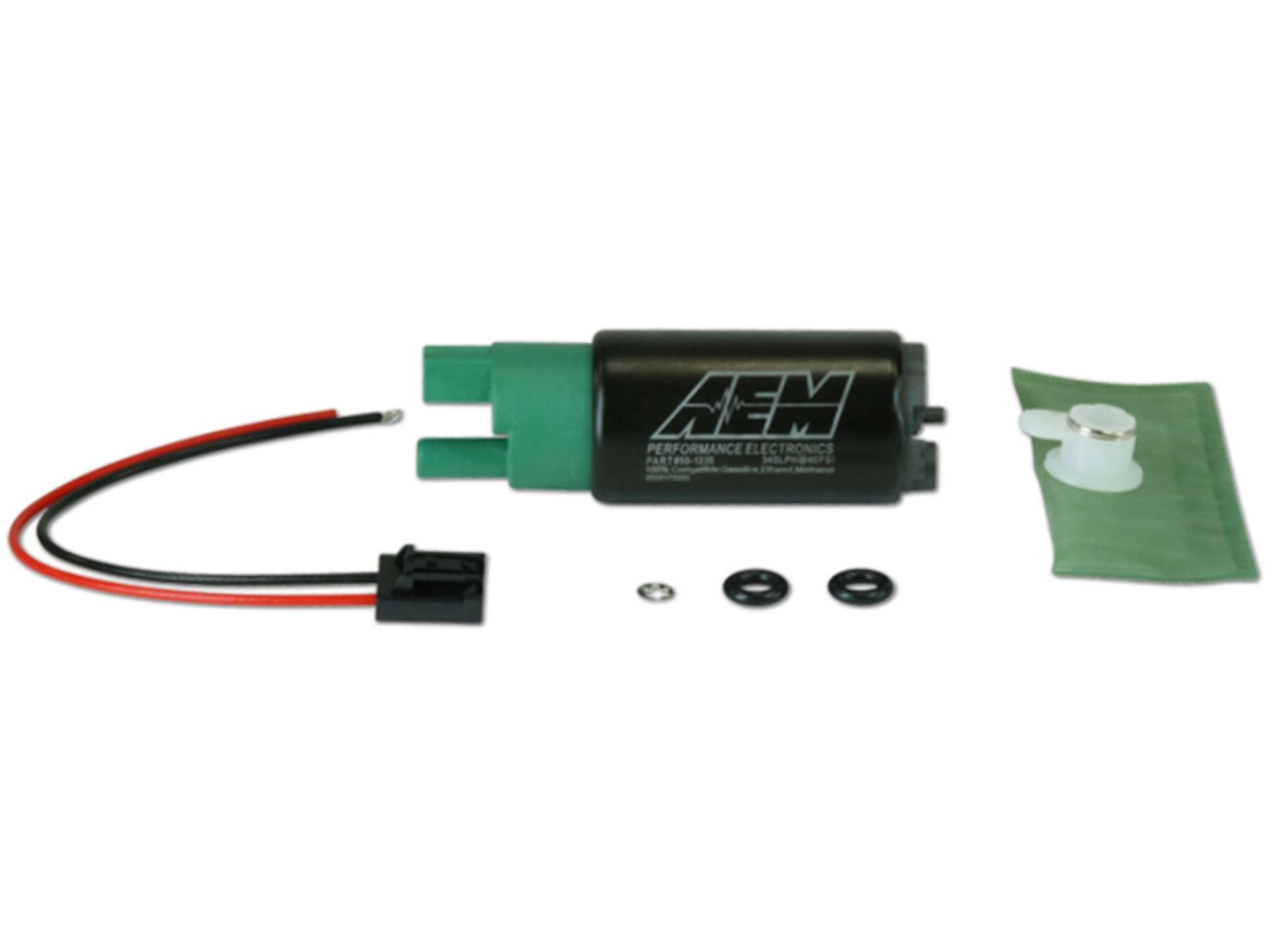 Picture of AEM 320LPH 65mm Fuel Pump Kit w-o Mounting Hooks - Ethanol Compatible