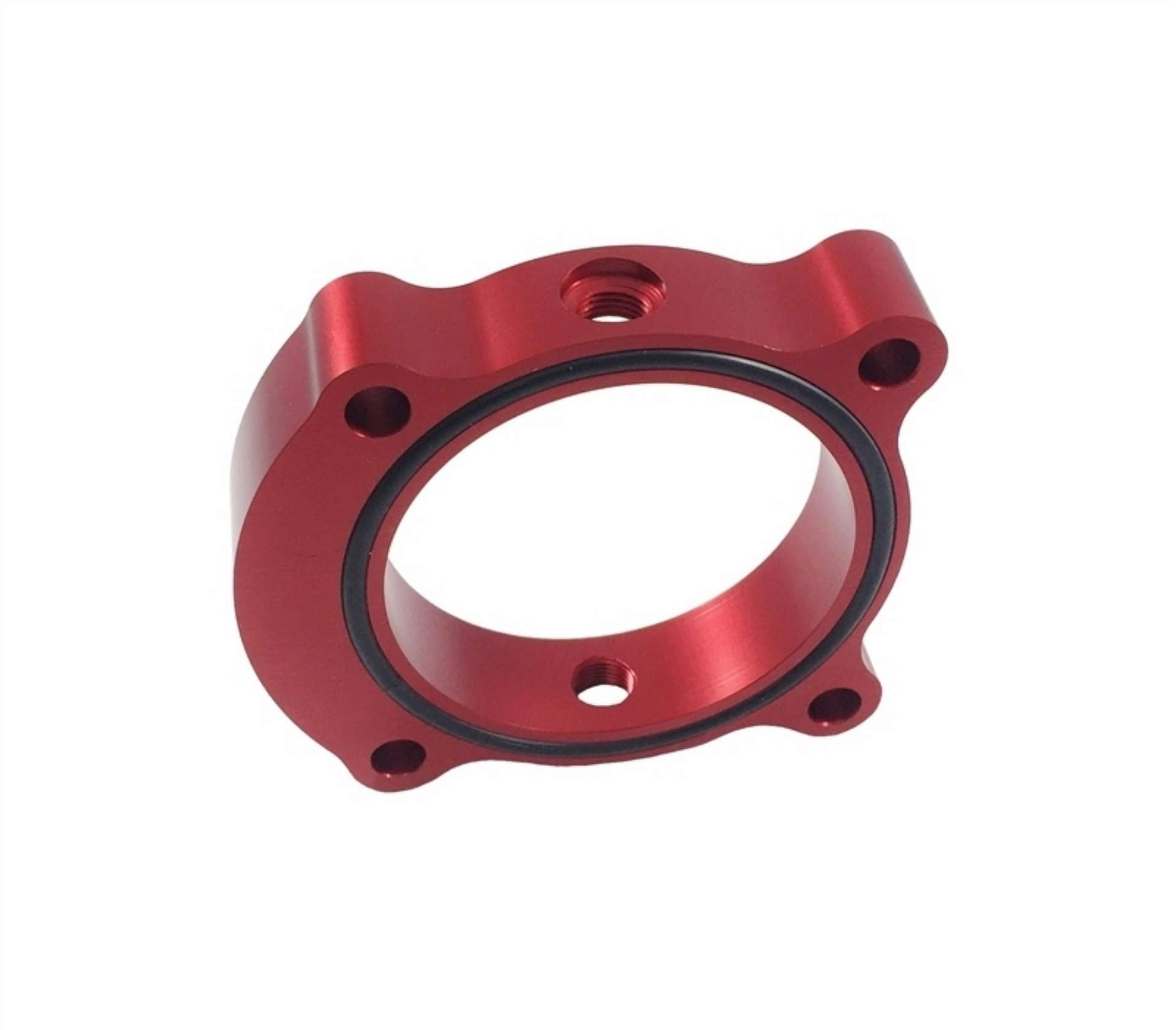 Picture of Torque Solution Throttle Body Spacer Red: Kia Optima 2-0T