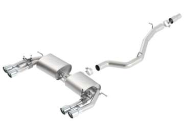 Picture of Borla 13-15 Audi S3 S-Type Dual Round Rolled Catback Exhaust