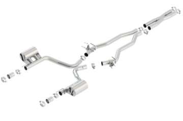 Picture of Borla 2015 Dodge Challenger SRT-392 Hemi 6-4L V8 ATAK Catback Exhaust w- Valves Factory Bezel