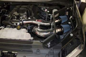 Picture of Injen 2015+ Ford F-150 V6 2-7L-3-5L EcoBoost Polished Short Ram Intake Includes Heat Shield