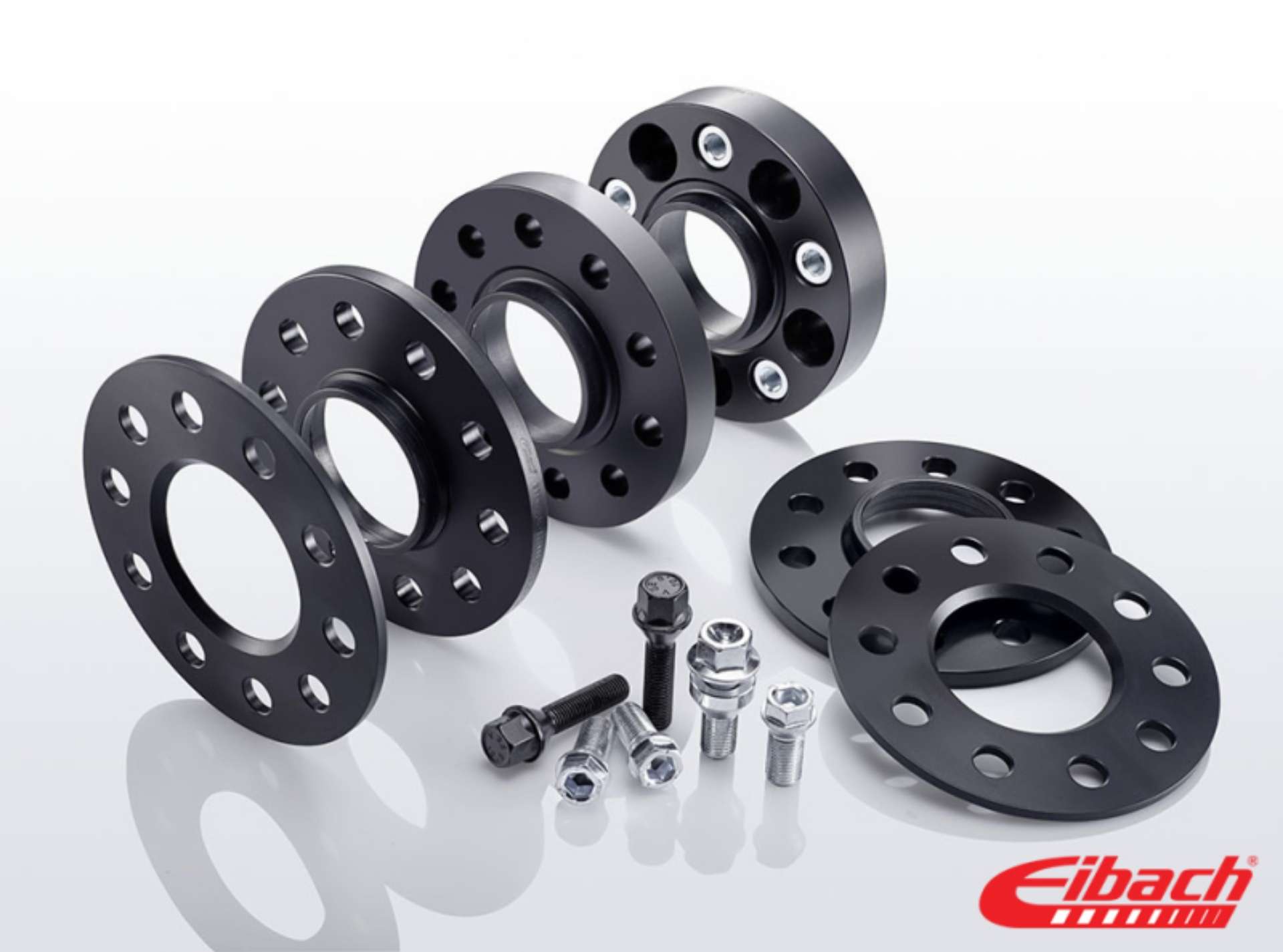 Picture of Eibach Pro-Spacer System 15mm Black Spacer - 2015 Ford Mustang Ecoboost - V6 - GT