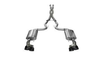 Picture of Corsa 2015-2017 Ford Mustang GT 5-0 3in Cat Back Exhaust Black Quad Tips Sport