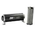 Picture of DeatschWerks Stainless Steel 10AN 100 Micron Universal Inline Fuel Filter Housing Kit 160mm