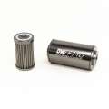 Picture of DeatschWerks Stainless Steel 10AN 100 Micron Universal Inline Fuel Filter Housing Kit 110mm