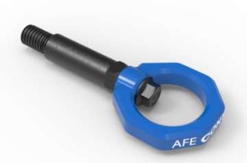 Picture of aFe Control Front Tow Hook Blue BMW F-Chassis 2-3-4-M