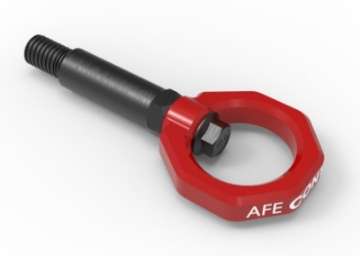 Picture of aFe Control Front Tow Hook Red BMW F-Chassis 2-3-4-M