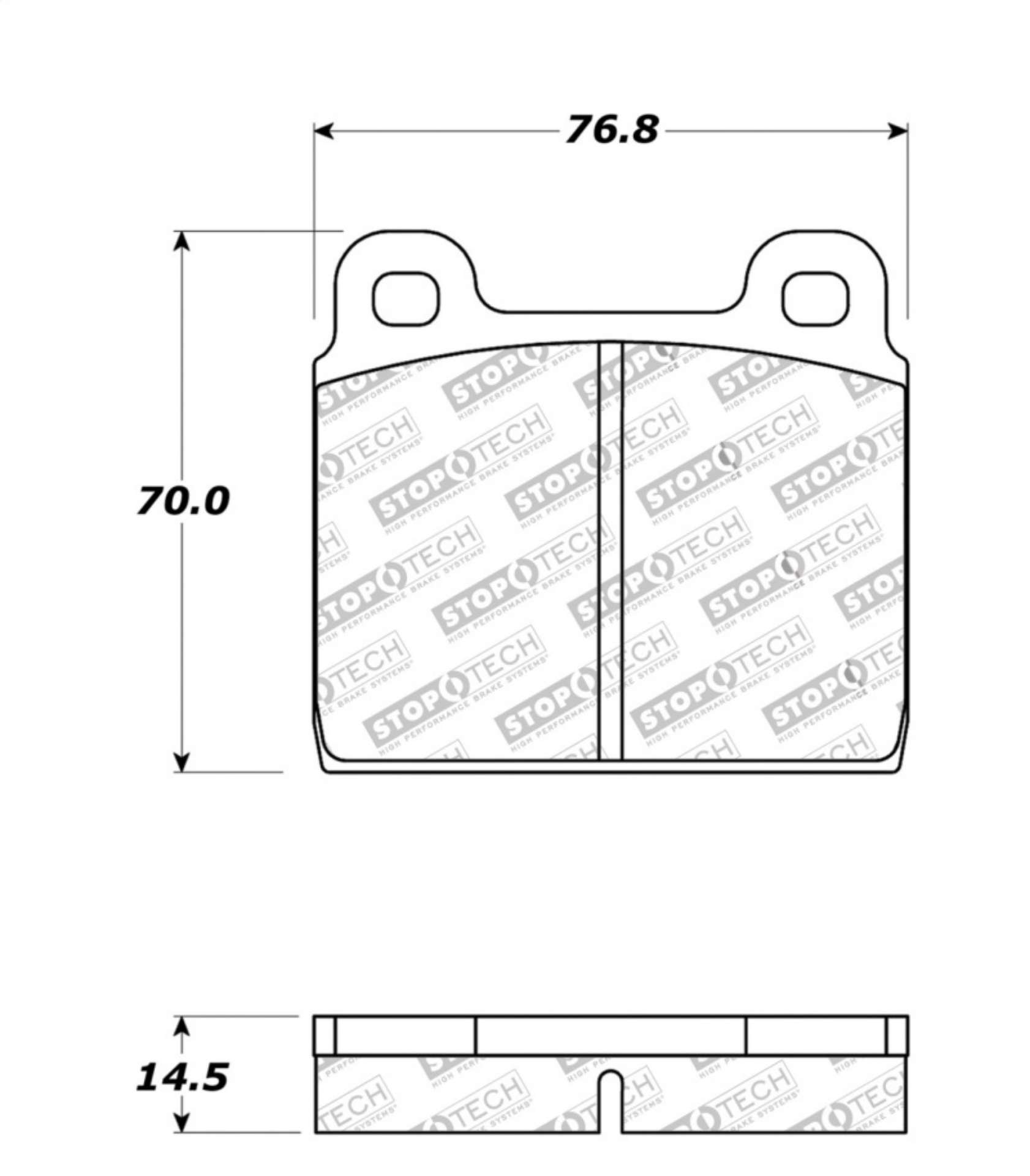 Picture of StopTech Street Touring 75-95 Alfa Romeo 2000 Spider-Graduate-Veloce Front Brake Pads