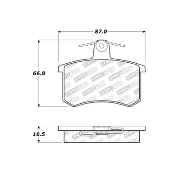 Picture of StopTech Street Touring 96-2-97 Audi A4 - 96-01 A4 Quattro - 95-98 A6 Rear Brake Pads