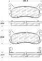 Picture of StopTech Street Touring 94-97-99-05 Miata w- Normal Suspension Rear Brake Pads D636