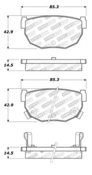 Picture of StopTech Street Touring 89-98 240SX Rear Brake Pads