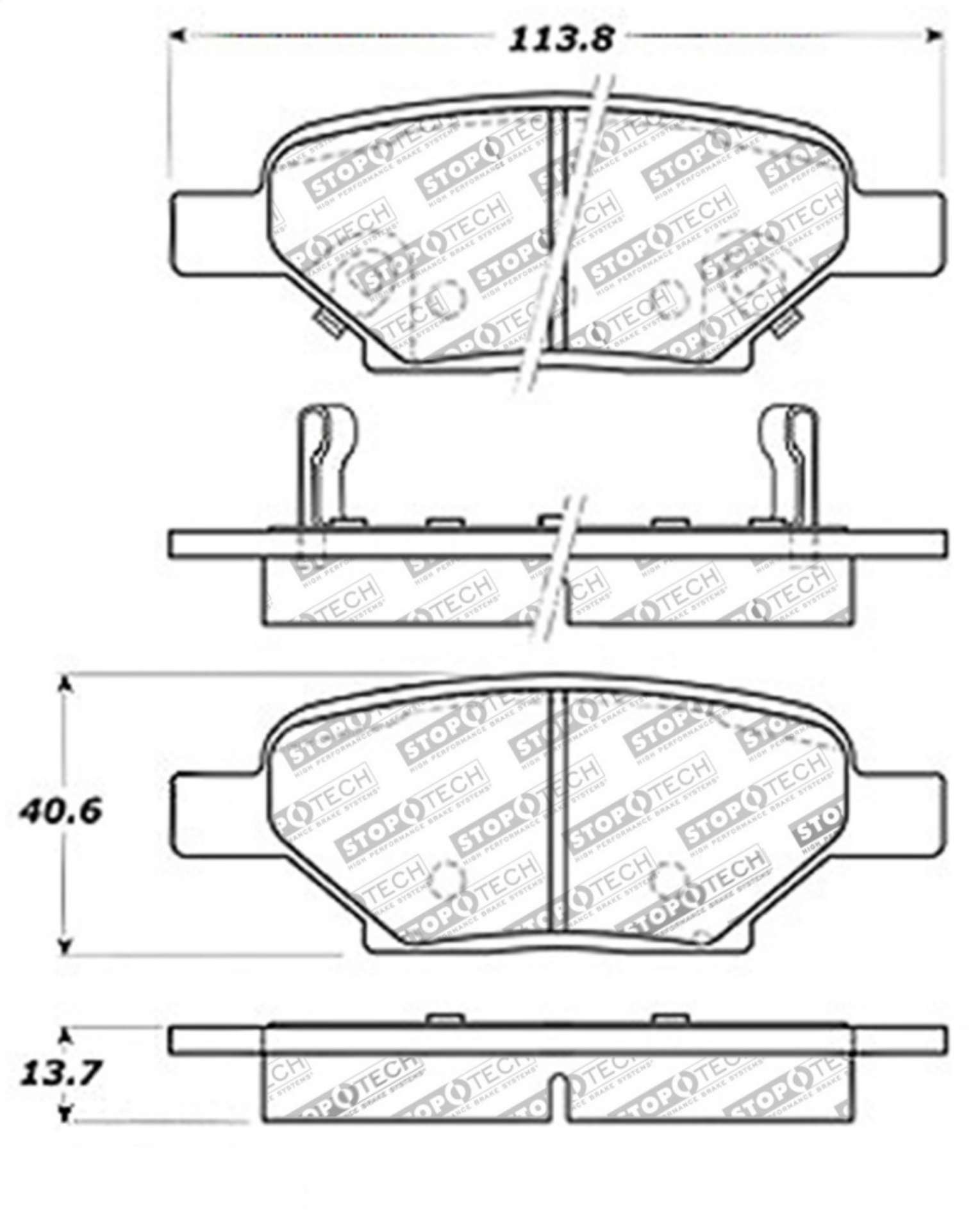 Picture of StopTech Street Touring Brake Pads