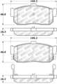 Picture of StopTech Street Touring 91-11-00 Infiniti G20-95-10-00 I30-I35 Rear Brake Pads