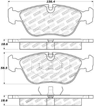 Picture of StopTech Street Touring 98-04 Volvo S60-98-00 S70-98-00 V70 Front Brake Pads