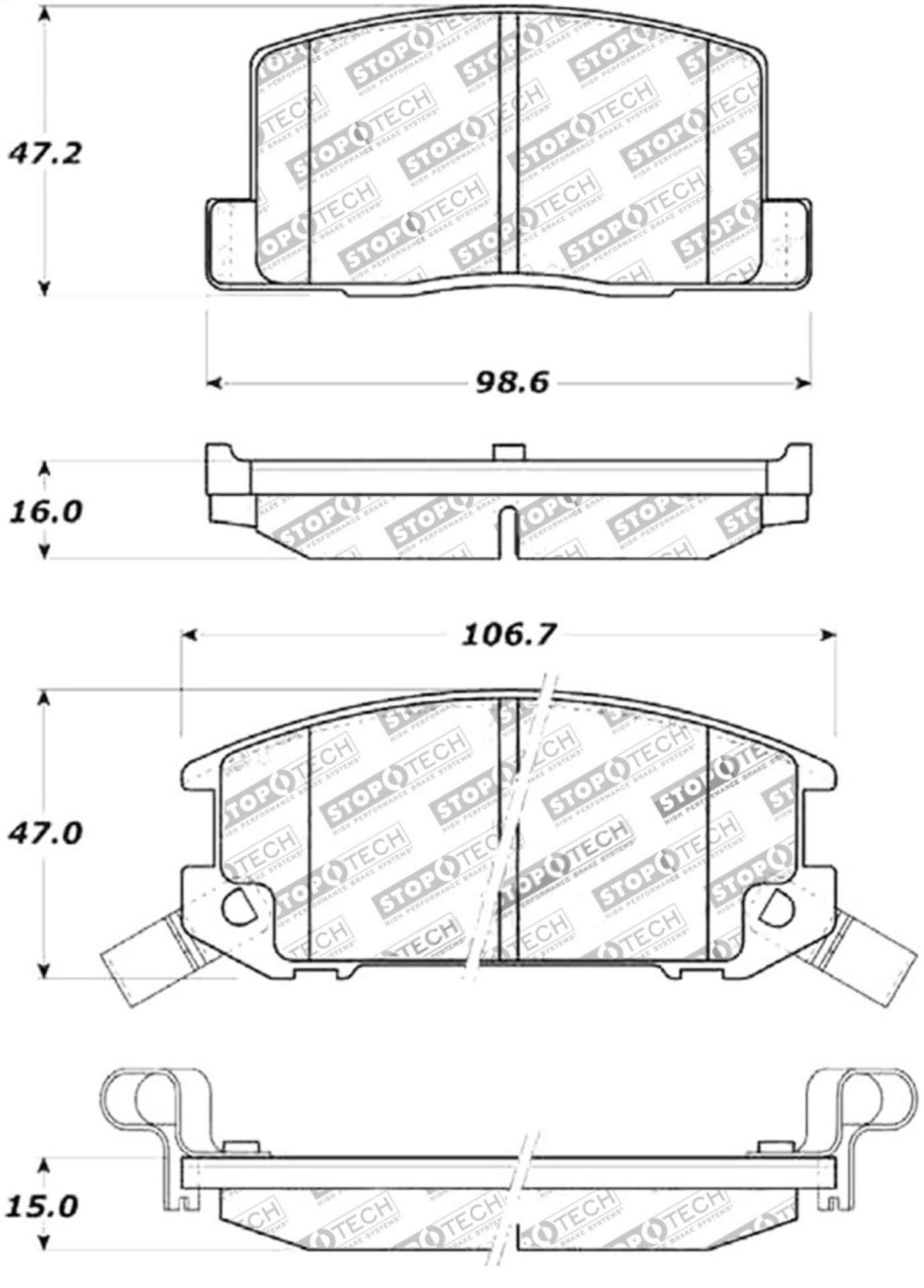 Picture of StopTech Street Touring Brake Pads