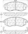 Picture of StopTech Street Touring 89-1-94 Nissan 240SX w-ABS Front Brake Pads